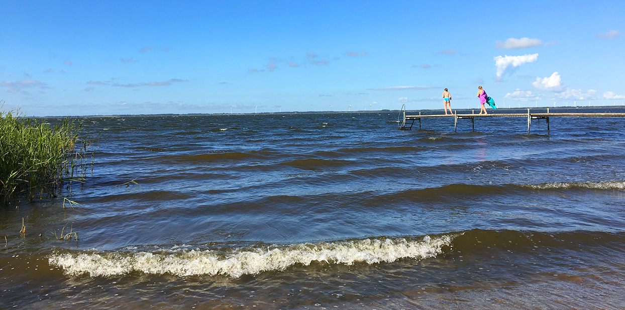 Badesteg im Nissum Fjord bei Norhede