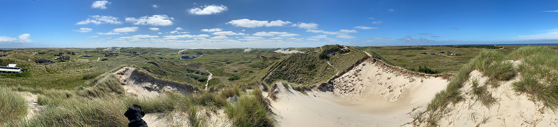 Blick von der höchsten Düne in Haurvig