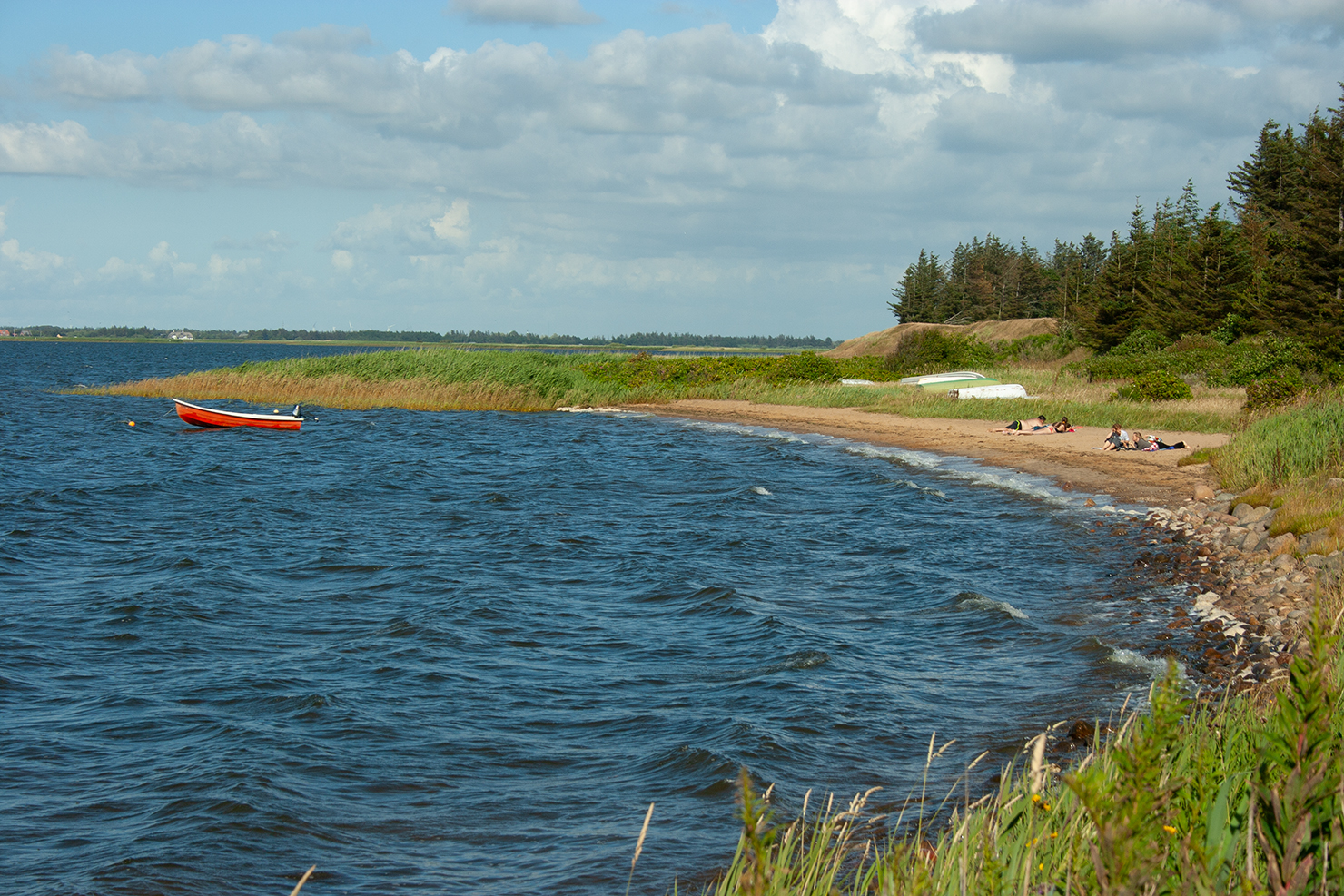 Badebuchten am Nissum Fjord bei Norhede