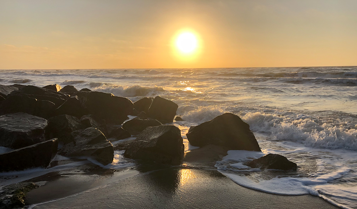 Sonnenuntergang an der Nordsee