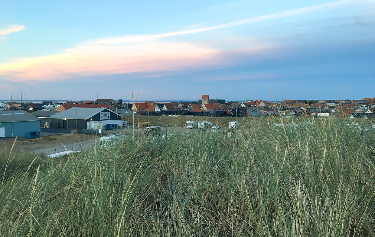 Hvide Sande von der Düne aus gesehen