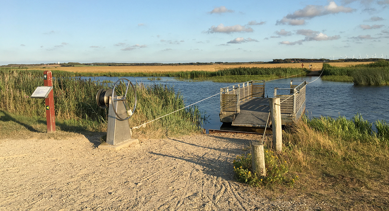 Seilfähre in der Skjern Enge