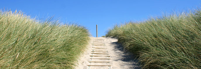 Strandaufgang in Argab